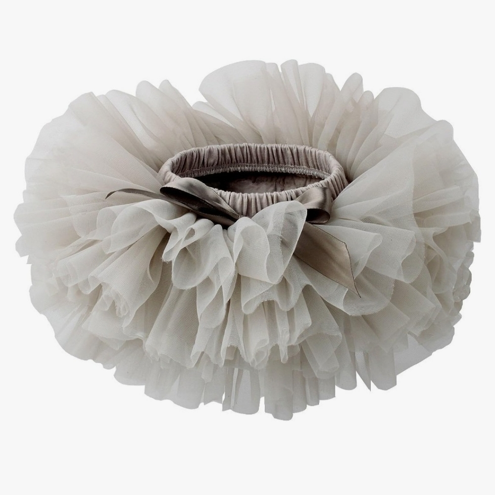 Baby Girls Fluffy Soft and Smooth Tutu Skirt with Diaper Cover